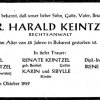 Keintzel Harald 1913-1959 Todesanzeige